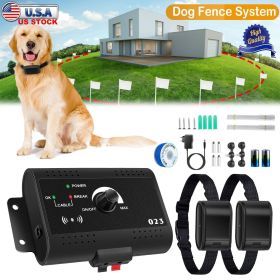 Electric Dog Fence System Pet Tone Shock Boundary Containment Water Resistant Collar Receiver For Small Medium Large Dog Electric Dog Fence System Pet Tone Shock Boundary Containment Water Resistant Collar Receiver For Small Medium Large Dog
