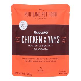 Portland Pet Food Company - Dog Meal Hmstyl Chicken Yams - Case Of 8-9 Oz Portland Pet Food Company - Dog Meal Hmstyl Chicken Yams - Case Of 8-9 Oz